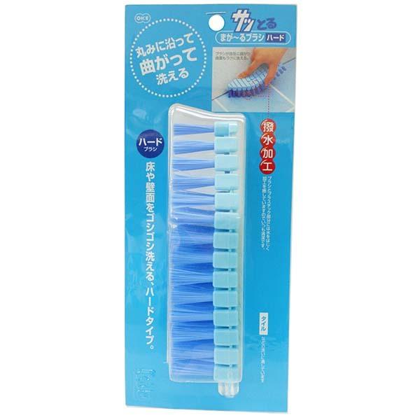 [サッとる まが〜るブラシ ハード 1個入] 掃除道具 お風呂掃除 浴室 タイル 床 壁 壁面 撥水 ブラシ ハードタイプ オーエ ONO 通販  LINEポイント最大0.5%GET LINEショッピング