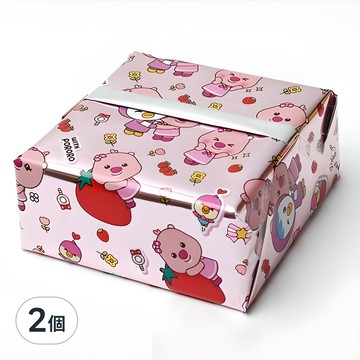 POPO FANCY 亮面包裝紙捲 53cm x 12m  2個  粉色的