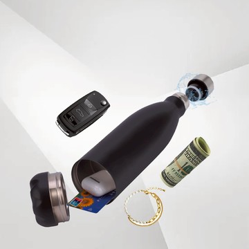 [鑰匙小物安全收納] 不鏽鋼水壺 運動水壺 保溫壺 秘密藏匿運動水壺 保冷杯 健身水壺