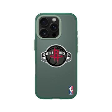 iPhone 16 Pro Clear 憂墨綠 - NBA - Logo-休士頓火箭 Houston Rockets