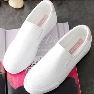 香港潮牌2024女鞋樂福鞋韓版小白鞋一腳蹬懶人鞋平底鞋韓版百搭