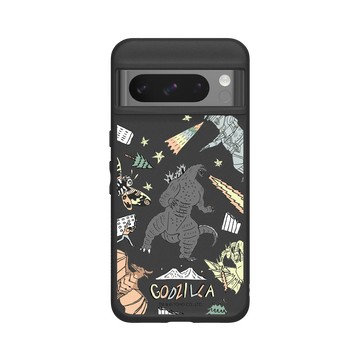 Pixel 8 Pro SolidSuit 黑 - 哥吉拉 Godzilla - 插畫哥吉拉