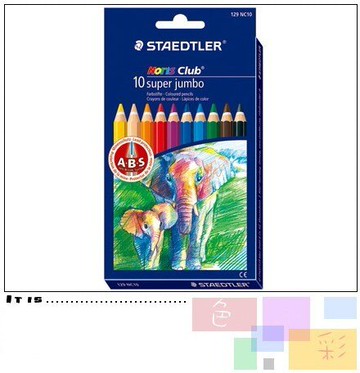 STAEDTLER施德樓超寬六角色鉛筆10色組*MS129NC10