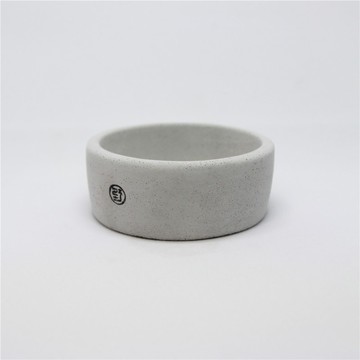 【野草不野】特大扁圓 / 水泥盆器