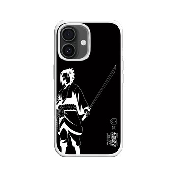 iPhone 16 SolidX 白 - 火影忍者 Naruto - 黑白線稿-宇智波佐助