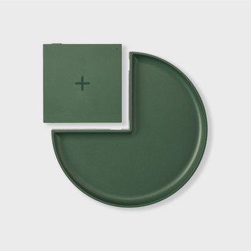 【夏潮】韓國 MOA 無人島精靈花園無線充電盤（深綠）_廠商直送