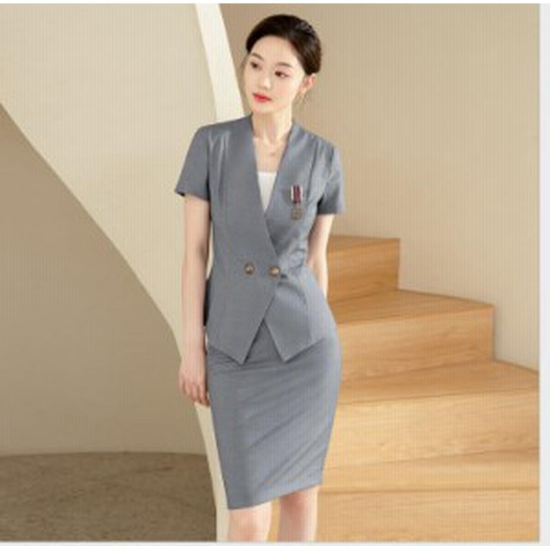 レディーススーツ リクルートスーツ スカートスーツ 女性用 事務服 Ol おしゃれ セレモニースーツ フォーマル 通勤 エレガント 2点セット 通販 Lineポイント最大1 0 Get Lineショッピング