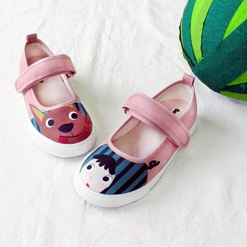 福利品 兒童西瓜娃娃鞋 小紅帽與大野狼童鞋