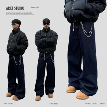 【ARKT】L72 美式復古牛仔褲 直筒 闊腿 牛仔褲男 baggy 牛仔長褲男 牛仔寬褲 工作褲 寬褲男 闊腿褲 長褲