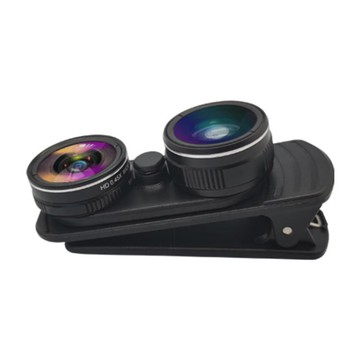 手機外置鏡頭高清手機外置鏡頭廣角魚眼微距三合一攝像頭蘋果安卓通用拍照神器 雙11全館免運