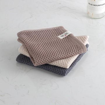 三利純棉洗臉家用小方巾毛巾成人男女柔軟吸水全棉擦臉小面巾1入