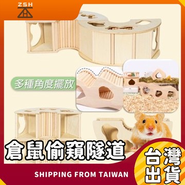【現貨+免運】倉鼠偷窺隧道 倉鼠偷窺屋 倉鼠侏儒躲避屋 倉鼠造景窩 倉鼠木屋 躲避隧道 倉鼠平台 倉鼠偷窺管道