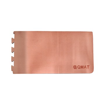 QMAT 折疊組合地墊 10mm 豆沙紅 2邊1中+不織布拉鍊袋  1組