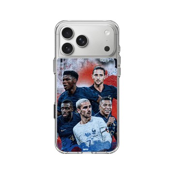 iPhone 17 Pro Max Clear Case（相機按鈕） 透明 - FFF - France National team - Mix Jerseys