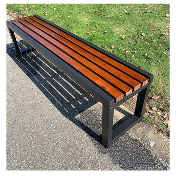 可開統編 公園椅 長椅 戶外休閒凳子 防腐木排椅 庭院休息長凳子 室外塑木長條凳 公園長椅 籃球場排椅