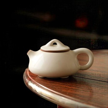 【茶品名】🍵茶壺 西施壺  泡茶壺米黃汝窯石瓢壺陶瓷茶具汝瓷冰裂開片汝瓷功夫紅茶泡茶單壺泡茶壺