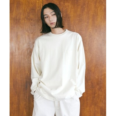 EMMA CLOTHES　/　【nowm】MERCERISED COTTON LOOSE BOX POCKET LONG SLEEVE TEE / ルーズ ポケットロングT　MEN　トップス　>　Tシャツ/カットソー