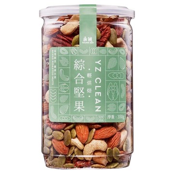 永禎 輕烘焙綜合堅果 100%無添加 四種堅果:腰果/杏仁果/胡桃/南瓜仁  350g  1罐