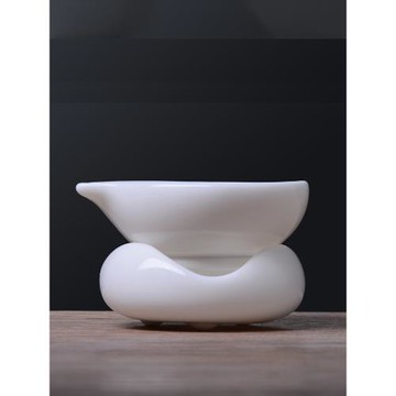 圓形蓓提茶漏功夫茶具配件泡茶過濾網全瓷孔創意茶葉過濾茶器漏濾