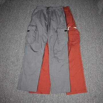 外貿日系春秋潮流機能工裝褲百搭舒適彈力多兜直筒褲速干休閑褲