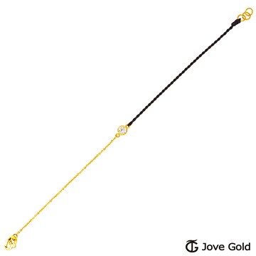 Jove Gold 漾金飾 戀人視角黃金編織繩手鍊