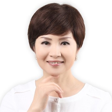 女假髮整頂真髮絲-舒適逼真自然短直髮美髮用品2色73vc44【巴黎精品】