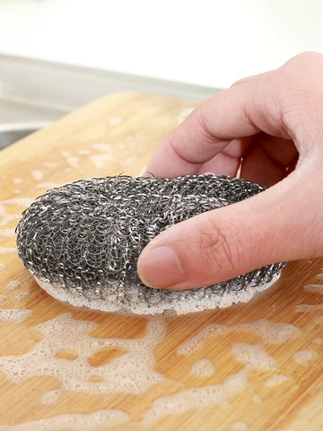 妙高10個裝鋼絲球刷 廚房清潔刷刷鍋洗碗鋼絲球 清潔洗鍋刷清潔球