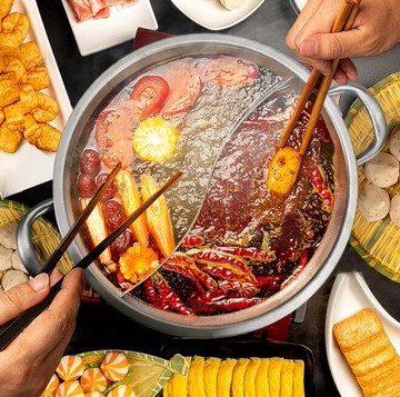 鴛鴦鍋 鴛鴦鍋304不銹鋼電磁爐專用加厚大容量清湯火鍋鍋家用涮鍋火鍋盆