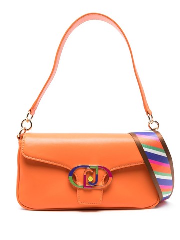 LIU JO - logo-plaque shoulder bag - women - Polyester/Polyurethane Resin/Polyester - One Size - Orange