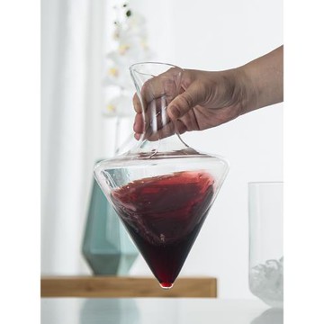 冰桶醒酒器高腳杯酒具水晶冰桶醒酒器冰酒醒酒器葡萄酒家用歐式