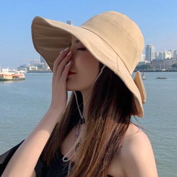 新款韓版水桶帽漁夫帽子女夏天防曬遮陽帽女時尚百搭太陽帽ins潮