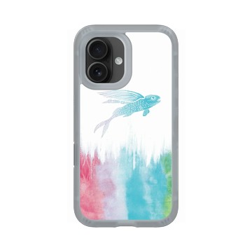 iPhone 16 AirX 流變灰 - 花生騷 WasangShow - 飛魚浪潮虹彩款