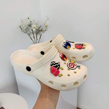 芝麻街洞洞鞋女踩屎感外穿2021夏季網紅個性搞怪半拖鞋韓版女涼拖