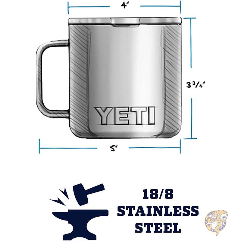 YETI イエティ  ランブラー  Rambler 14オンス トラベルマグ ステンレススチール ノースウッズグリーン