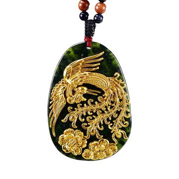 漆線雕│墨玉項鍊│溫文婉約-鳳騰│晨墨飾金系列│聖誕禮物