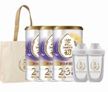 【芝初】2+3芝優蛋白425g 3罐+芝初雪克杯2個+芝初購物袋