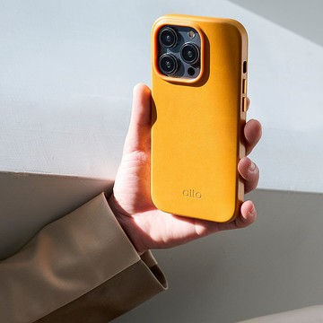 經典防摔皮革手機殼 iPhone 14系列 - 焦糖棕