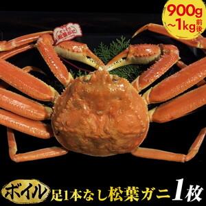 ふるさと納税 足1本なし松葉ガニ　特大1枚（900g〜1kg前後） ※2023年11月〜2024年3月に順次発送予定《かに カニ 蟹.. 鳥取県北栄町