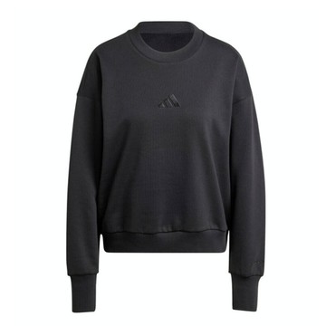 Adidas W ALL SZN SWT IX3812 女 長袖 上衣 大學T 運動 休閒 寬鬆 保暖 舒適 黑