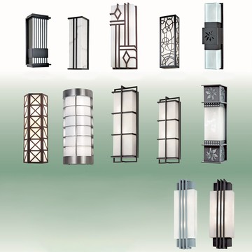 鋁合金大樓外牆壁燈  49-66421、66422、66423、66424、66425、66426、66427、66428、66429、6642A、6642B、6642C