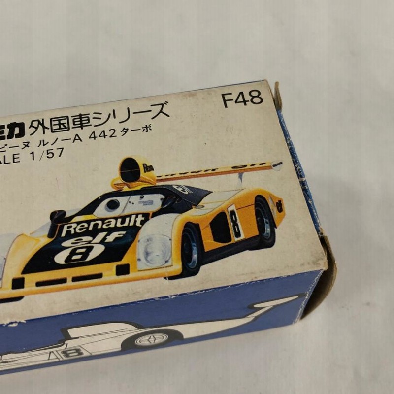 絶版 トミカ 青箱 1/57 アルピーヌ ルノー A442ターボ ミニカー