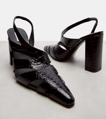 Alaïa Cut Out leather slingback pumps