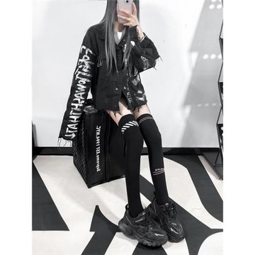 長筒襪過膝襪女秋冬防下滑高筒襪子jk壓力襪純棉黑色長腿襪過膝蓋