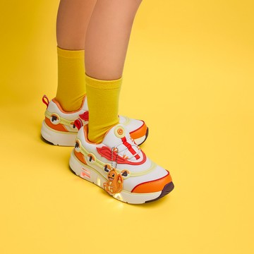 FILA KIDS 寶可夢聯名款中童GGUMI閃燈鞋-小火龍 2-C156Y-800