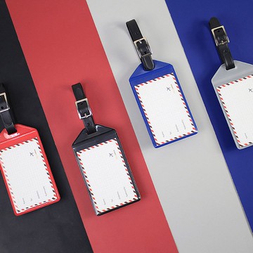 Chuyu 雙層行李吊牌/票卡套/名牌/識別掛牌/書包吊牌-簡約商務