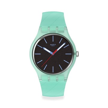 【swatch】HINT OF MINT 經典手錶/男錶/女錶/瑞士製造 SO29L103 (41mm)