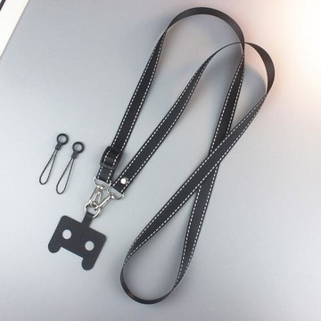 新款貓耳朵貼片斜挎手機掛繩背帶防丟手機鏈簡約女款加長繩可調節