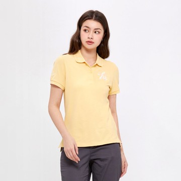 Hang Ten- HT經典刺繡短袖POLO衫-女(萬壽菊黃)
