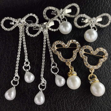 韓版蝴蝶結流蘇吊墜胸針胸花百搭簡約氣質配飾品