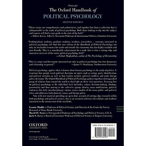 The Oxford Handbook of Political Psychology (Oxford Handbooks)